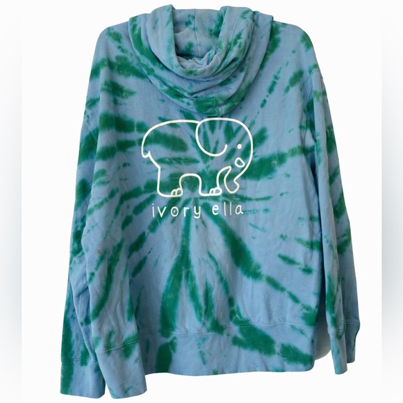 ivory ella Tops - Ivory Ella Hoodie blue green size M